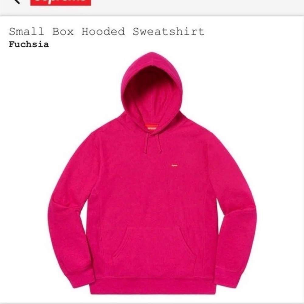 Supreme fuchsia hoodie